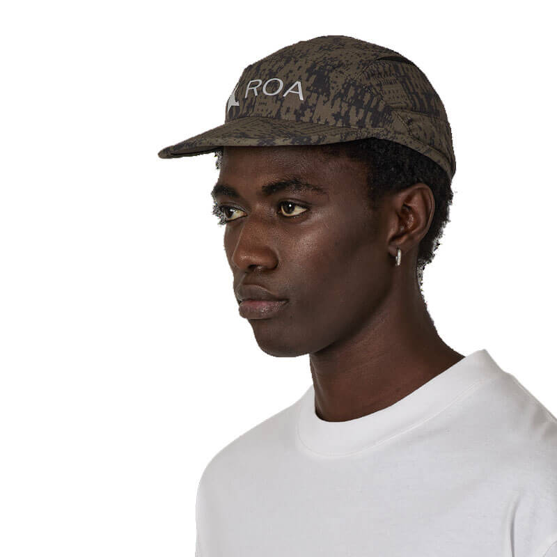 ROA Hiking Bri Melted Print Open Weave Cap