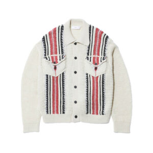 TOGA ARCHIVES Mesh Knit Jacket - Off White