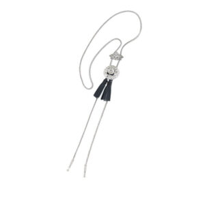 TOGA ARCHIVES Metal Loop Tie - Silver