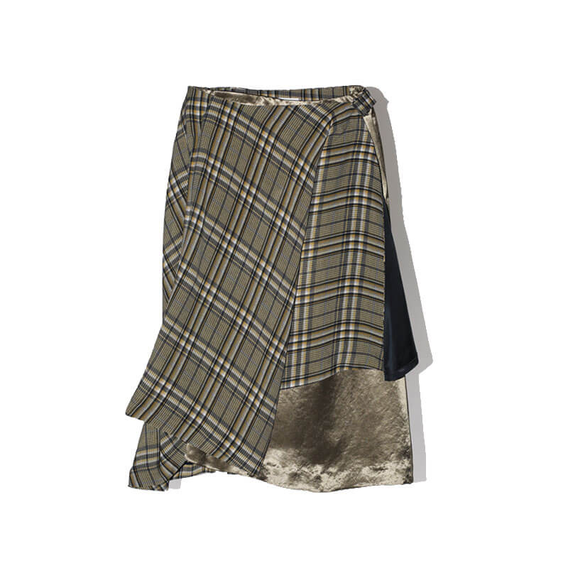 TOGA ARCHIVES Rayon Print Skirt - Brown