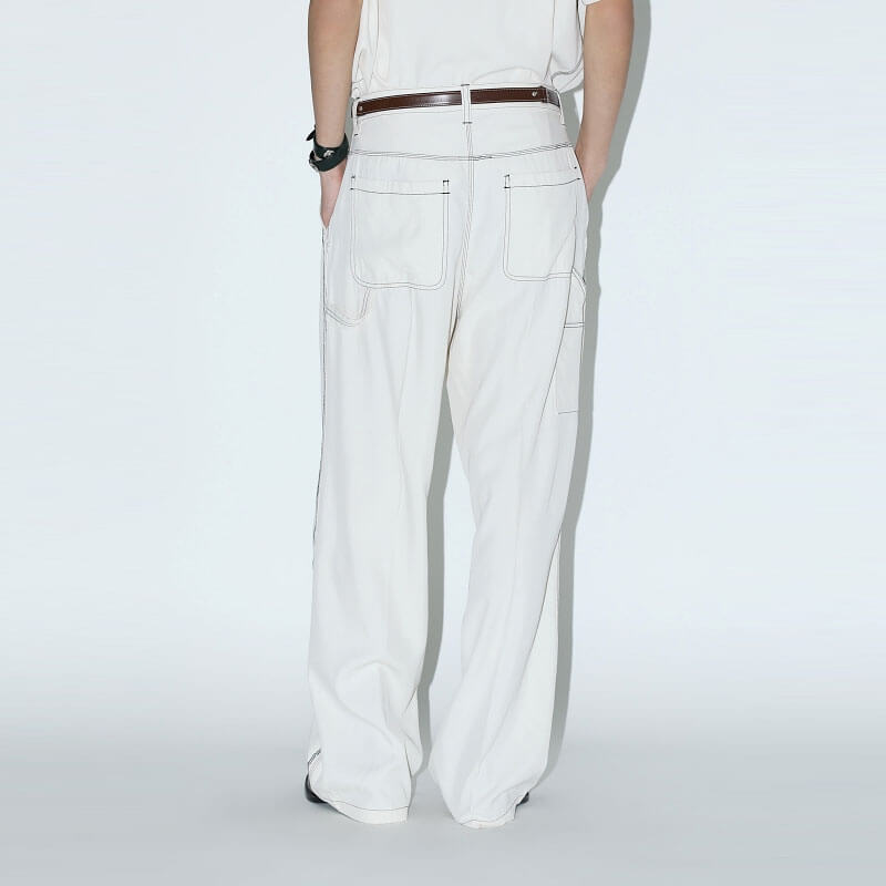TOGA ARCHIVES Viscose Twill Pants