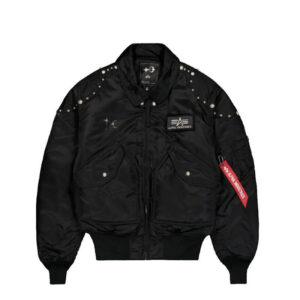 x THUG CLUB CWU-45P Rivet Bomber Jacket - Black