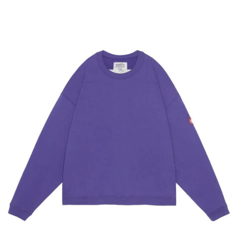 CAV-EMPT-Solid Loose Crew Neck – Purple (1)