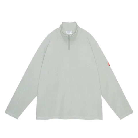 CAV-EMPT-Warm-DBL Knit Half Zip Long Sleeve – Khaki (1)