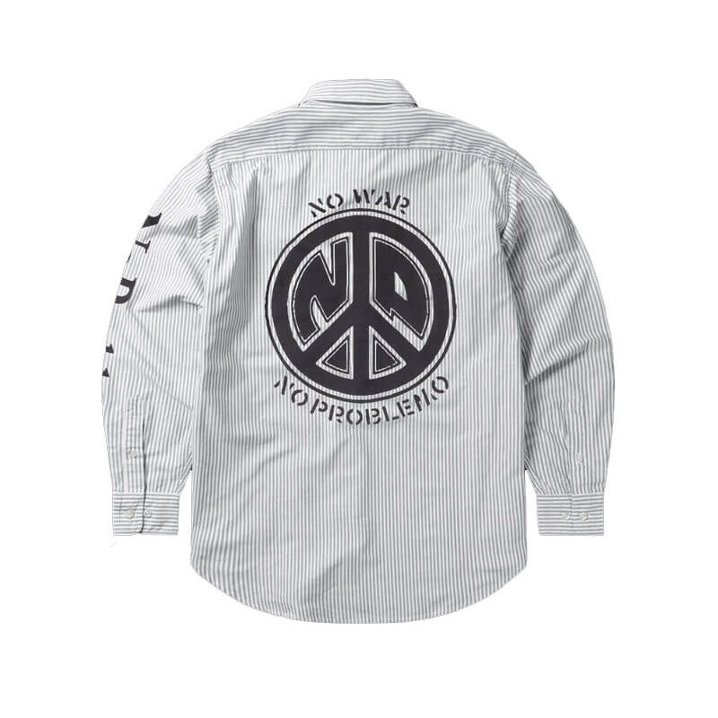 NO PROBLEMO Graphic Printed Oxford Shirt