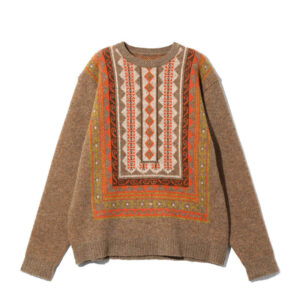 SOUTH2 WEST8 Crew Neck Shetland Sweater - Beige