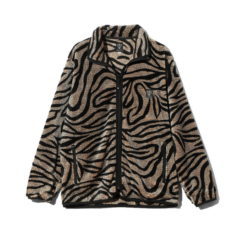 SOUTH2 WEST8 Piping Fleece Jacket - Beige