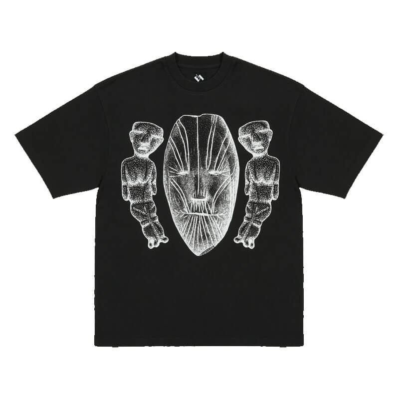 TTT Face Figures Hands Tee - Black