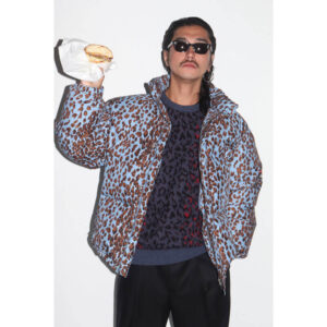 WACKO MARIA NANGA Leopard Down Jacket