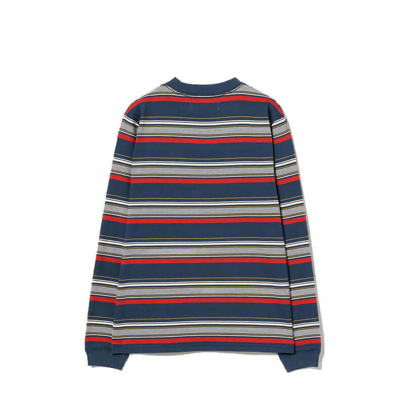 BEAMS BOY Embroidery Stripe LS Tshirt
