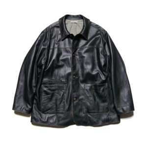 UNIFORM EXPERIMENT Leather Car Coat