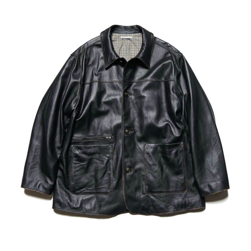 UNIFORM EXPERIMENT Leather Car Coat