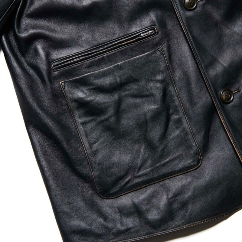 UNIFORM EXPERIMENT Leather Car Coat