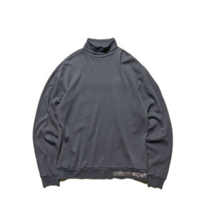 UNIFORM EXPERIMENT Waffle Highneck Top - Charcoal