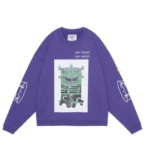 CAV-EMPT-SCMCTY Loose Crewneck Purple (1)