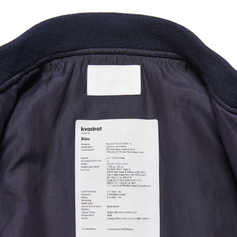 SOPHNET. Flight Jacket / Kvadrat Sisu